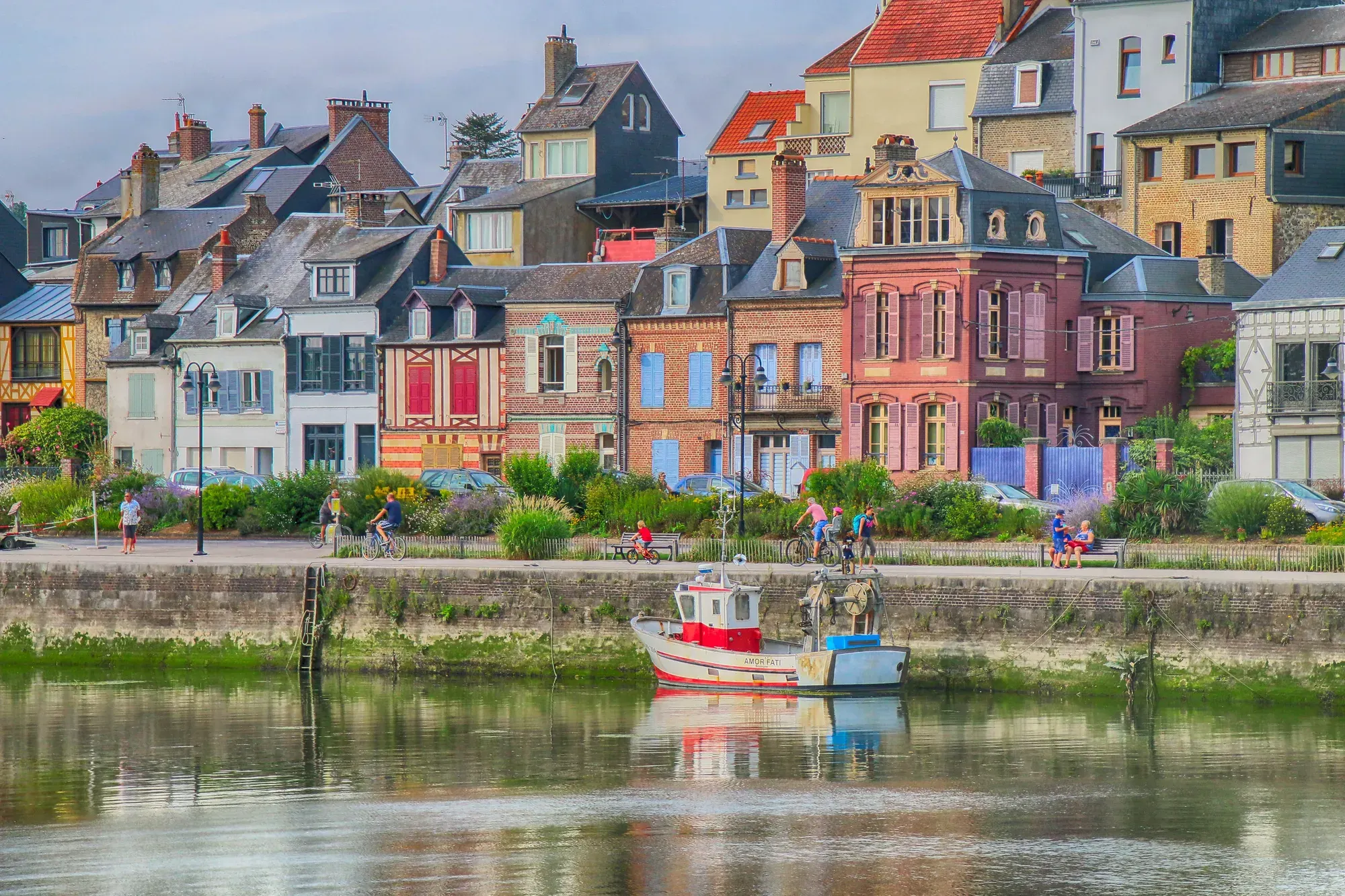 Les maisons colorées du port de Saint-Valery-sur-Somme